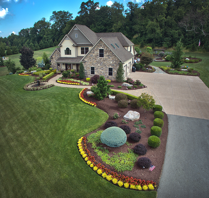 New Construction Landscape Design in Plum by Beall's Landscaping