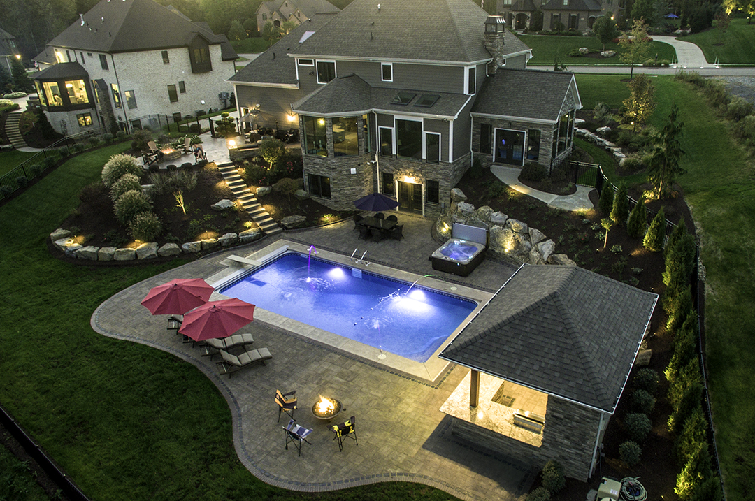 Backyard Retreat in Gibsonia designed by Beall's Landscaping