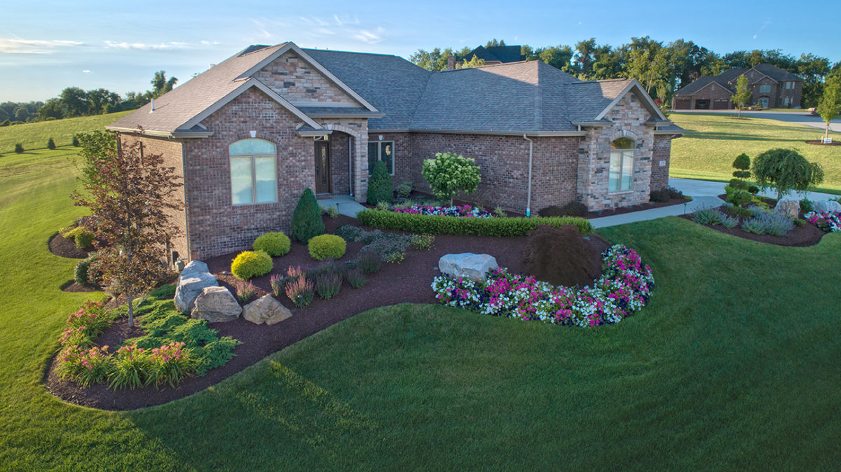 Beautiful Landscape High on a Hill designed by Beall's Landscaping