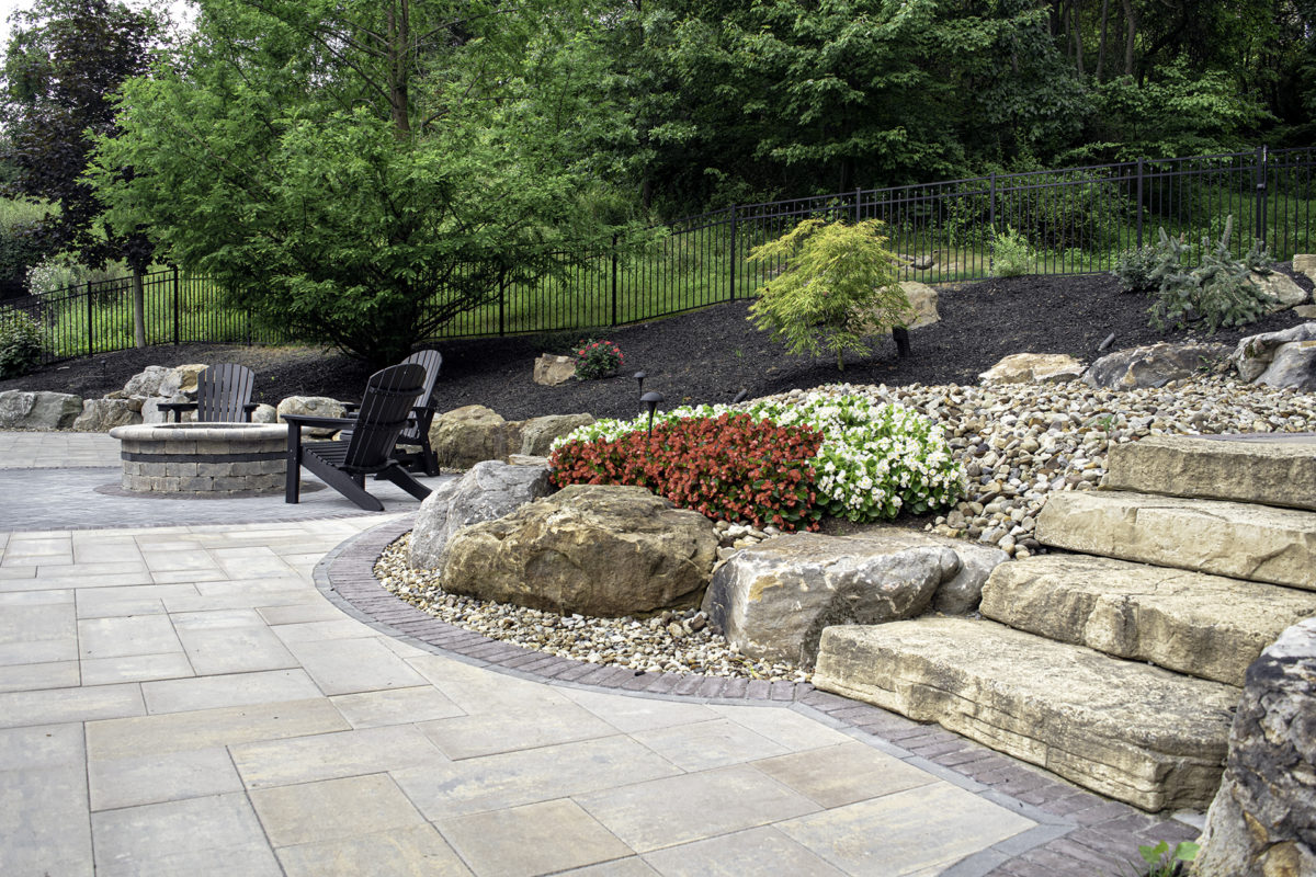 Beall's Landscaping beautiful design projects - natural steps