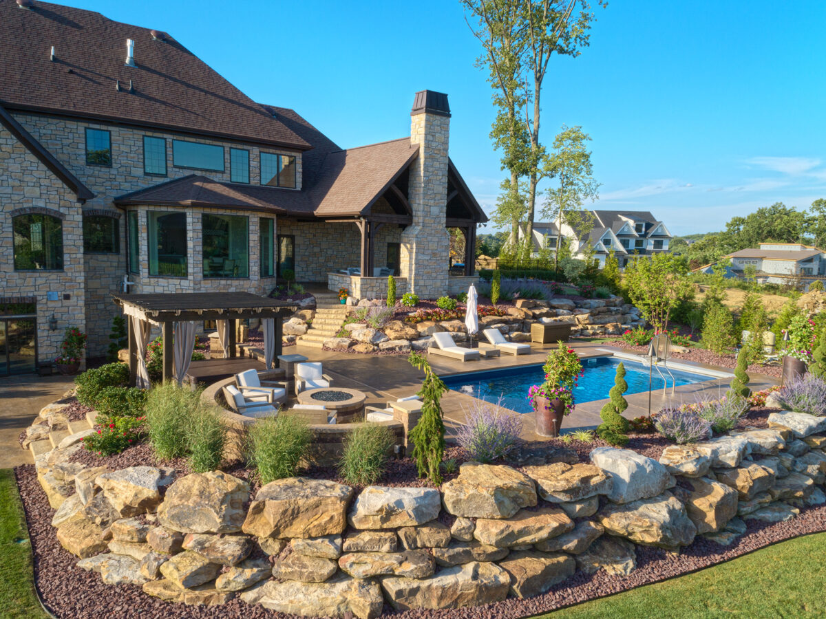 Beautiful Barrington Homes in North Park Manor designed by Beall's Landscaping